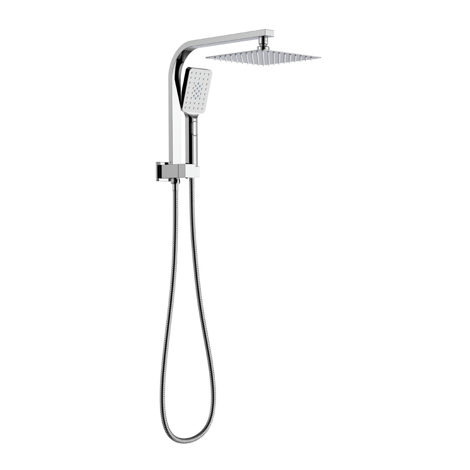 Forte Rail Shower with Overhead — Chrome
