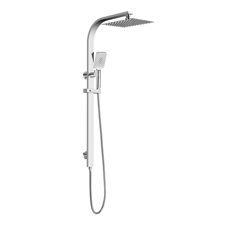 Forte Long Neck Rail Shower with Overhead — Chrome