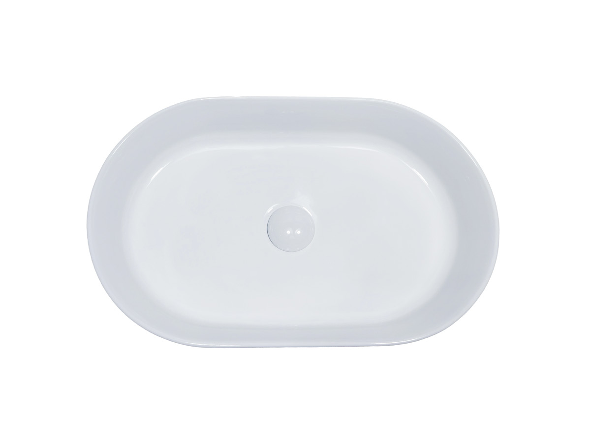Elliptic Art Basin — Gloss White