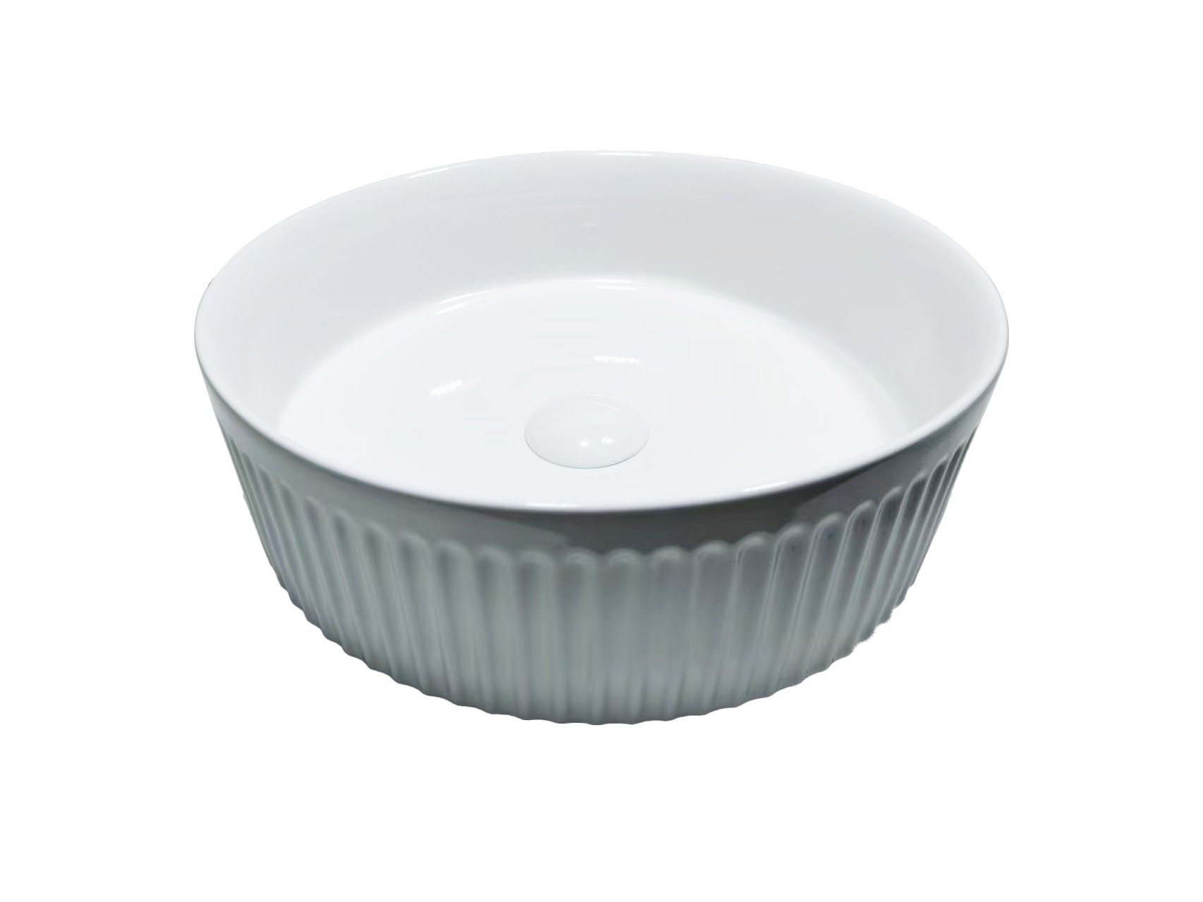 Orbit Art Basin — Gloss White